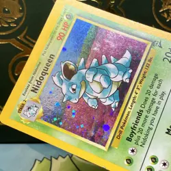 Nidoqueen 12/130 Base Set 2 - Holo SWIRL Pokemon Card - LP - Image 4