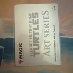 Leonardo, Sewer Samurai 1/54 Art Card MTG Ninja Turtles - Image 4