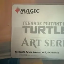 Leonardo, Sewer Samurai 1/54 Art Card MTG Ninja Turtles - Image 5