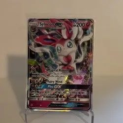 Pokemon Sylveon GX Ultra Rare Foil 92/145 SM-Guardians Rising 200HP TCG Card - Image 1