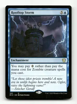 Rooftop Storm Commander: Innistrad: Midnight Hunt #103 Rare - Image 1