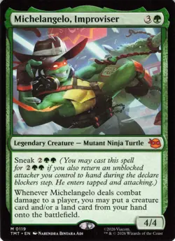 Magic: The Gathering Teenage Mutant Ninja Turtles Michelangelo, Improvisor #119 - Image 1