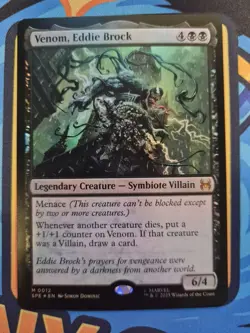 Venom, Eddie Brock M 0012 Foil | Spider-Man | MTG - Image 1