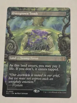 🔥 Overgrown Tomb (Borderless) - Lorwyn Eclipsed - Regular - MTG - NM/M!! - Image 1
