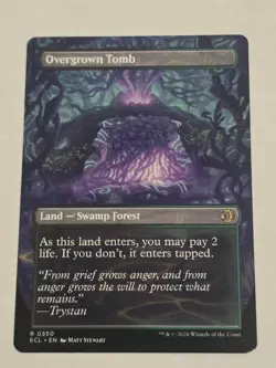 🔥 Overgrown Tomb (Borderless) - Lorwyn Eclipsed - Regular - MTG - NM/M!! - Image 2