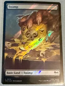 Swamp (Surge Foil) 312 - MTG Teenage Mutant Ninja Turtles TMNT NM - Image 1