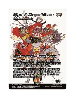 1x Gilgamesh, Weapon Collector, FCA 0013, Magic the Gathering, MTG NM - Image 1