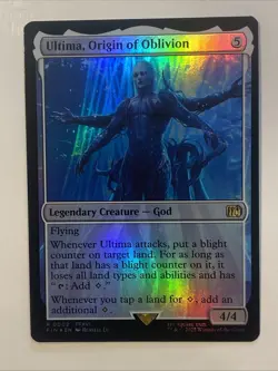 Ultima, Origin of Oblivion 0002 Foil MTG Final Fantasy NM Ships Free - Image 2