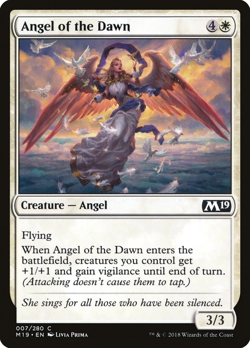 Angel of the Dawn (007) Core Set 2019 M19 MTG Magic - Image 1