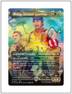 1x Wakka, Devoted Guardian, Chocobo Track Foil, Final Fantasy, MTG NM - Image 1