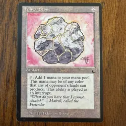 Magic the Gathering - Fellwar Stone - Artifact - The Dark MTG Vintage 1994 - Image 1
