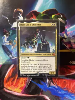 Dark Leo & Shredder Teenage Mutant Ninja Turtles Mythic Rare - Image 1