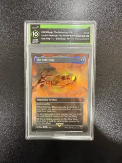 Lord of The Rings MTG The One Ring Foil #451 Magic Rare Mythic Gem Mint 10 - Image 1