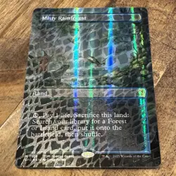 MTG Borderless Dragonscale Foil Misty Rainforest NM Unplayed Special Guests - Image 1