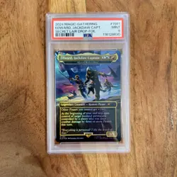 2024 Magic The Gathering Edward Jackdaw Captain Foil PSA 9 - Image 1