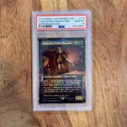 2024 Magic The Gathering #119 Cleopatra Exiled Pharaoh Borderless Foil PSA 10 - Image 1