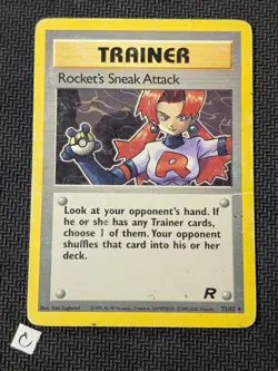 Rocket's Sneak Attack 72/82 - Team Rocket Unlimited Non-Holo Rare Pokemon DMG - Image 1