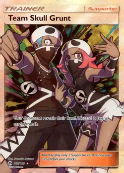 2017 Sun & Moon Team Skull Grunt Holo Rare FA #149/149 - Image 1