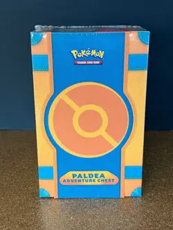 POKEMON PALDEA ADVENTURE CHEST FACTORY SEALED BOX - 6 PACKS / 7 FOIL PROMOS - Image 1