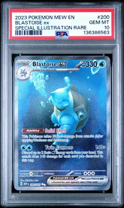 2023 Pokemon Mew En Blastoise Ex Special Illustration Rare #200 PSA 10 Gem - Image 1