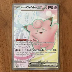 Pokemon TCG Lillie's Clefairy EX Journey Together 173/159 Ultra Rare NM Card - Image 1