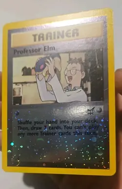 Professor Elm 3 BEST | WotC Promo | REVERSE HOLO | Vintage Pokemon LP - Image 3