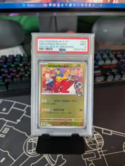 Pokemon Hiroshima's Pikachu Japanese Pokemon Center Promo 261/SV-P PSA 9 - Image 1