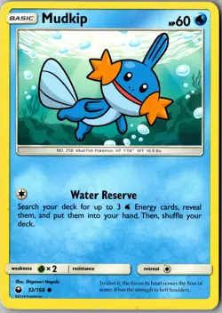Mudkip 32/168 Common SM - Celestial Storm LP Pokemon Card - Image 1