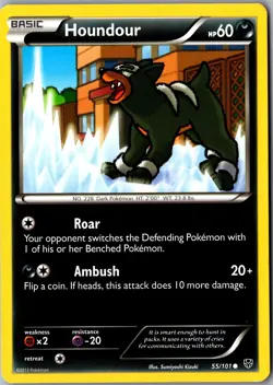 Houndour 55/101 Common Plasma Blast LP Pokemon Card - Image 1