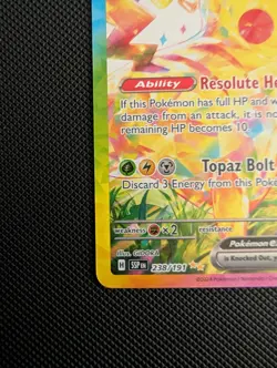 2024 Pokemon Sv08: Surging Sparks #238 Pikachu ex Special Illustration Rare Holo - Image 5