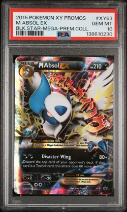 2015 POKEMON XY PROMOS MEGA ABSOL-PREMIUM COLLECTION #XY63 M ABSOL EX PSA 10 - Image 1