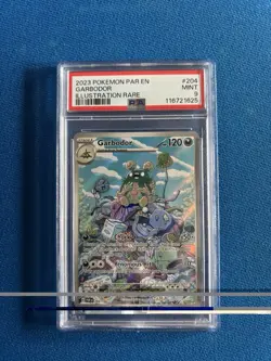 2023 POKEMON PAR EN-PARADOX RIFT ILLUSTRATION RARE #204 GARBODOR PSA 9 - Image 1