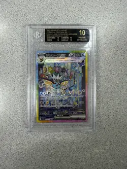 Pokemon Vaporeon ex SAR EX 205/187 Terastal Festival BGS Black Label 10 Japanese - Image 1