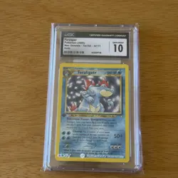 2000 Pokemon Neo Genesis 1st Edition Holo Psa Feraligatr 4/111 CGC Gem Mint 10 - Image 1