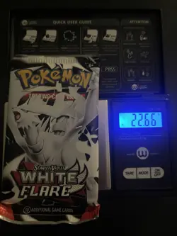 Heavy! 22.66g Pokemon TCG SV10.5 White Flare Booster Pack Sealed! - Image 1