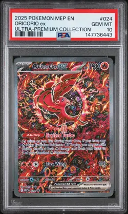 2025 POKEMON MEP ULTRA-PREMIUM COLLECTION PROMO #024 ORICORIO EX PSA 10 - Image 1