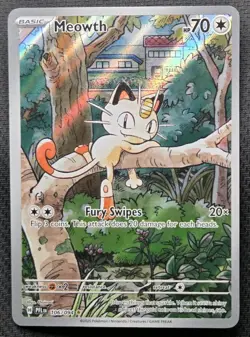 Pokemon Meowth 106/094 – Phantasmal Flames – (Illustration Rare) NM Pack Fresh! - Image 1
