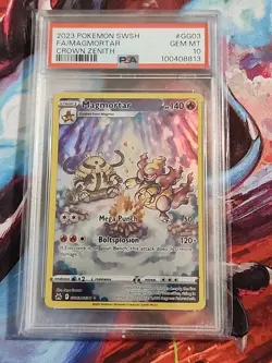 2023 Pokemon SWSH FA/Magmortar Crown Zenith #GG03 PSA 10 Gem Mint Full Art - Image 1