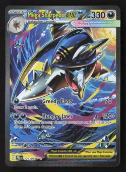 Mega Sharpedo ex Special Illustration Rare Holofoil PFL 127/094 NM Pokemon TCG - Image 1