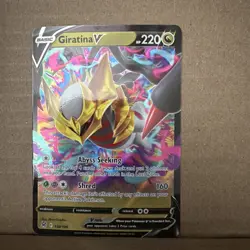 Giratina V 130/196 Ultra Rare Holo SWSH11: Lost Origin Pokemon Card - Image 1