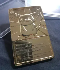 1999 Burger King Pokemon- 23k Gold Plated Pikachu - Nintendo - Case - Image 3