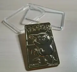 1999 Burger King Pokemon- 23k Gold Plated Pikachu - Nintendo - Case - Image 5
