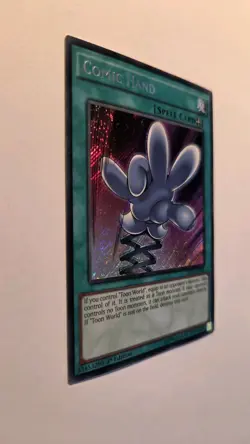 YuGiOh Comic Hand Secret Rare 1st Edition DRL2-EN026 Holo Bleed! NM! - Image 2