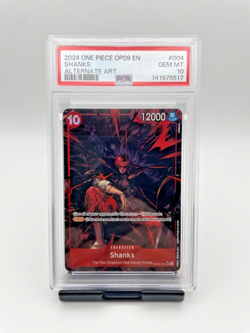 One Piece English Shanks OP09-004 Emperors in the New World SR Alt Art PSA 10 - Image 1
