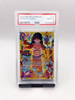 One Piece English Monkey D. Luffy OP09-119 Emperors in the New World SEC PSA 10 - Image 1