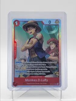 MONKEY D. LUFFY 2026 ONE PIECE AZURE SEA'S SEVEN SUPER RARE #OP14-013 Q6736 - Image 1