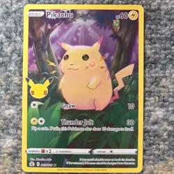 Pokemon TCG Pikachu 005/025 Celebrations Basic Full Art Card Stock Card - Image 1
