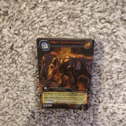 Black tyrannosaurus collosal DKT1 002/004 DINOSAUR KING CARD - Image 1