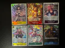 Bandai One Piece Card Game 6 Card Lot - Nico Robin EB03 SR, Pizza Foil, OP13 - Image 1