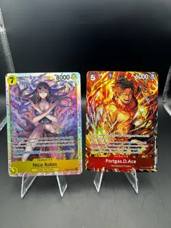 Bandai One Piece Card Game 6 Card Lot - Nico Robin EB03 SR, Pizza Foil, OP13 - Image 3